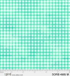 Sorbet Gingham 4985 M Aqua P and B Textiles
